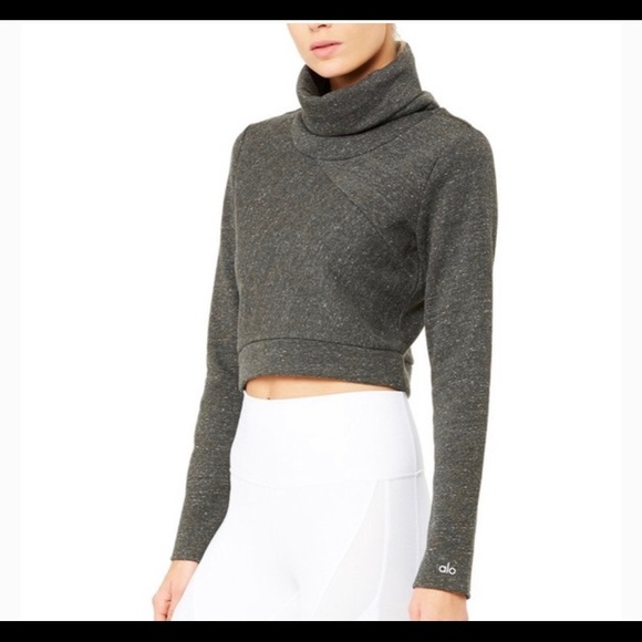 ALO Yoga Tops - Alo yoga soleil cropped sweatshirt